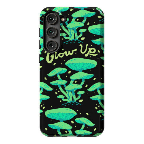 Glow up Bioluminescent Mushrooms Phone Case