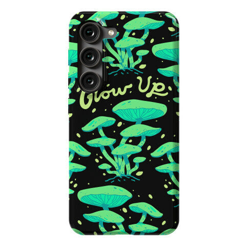 Glow up Bioluminescent Mushrooms Phone Case