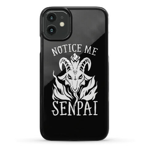 Notice Me Senpai! (Baphomet) Phone Case