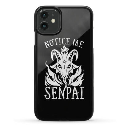Notice Me Senpai! (Baphomet) Phone Case