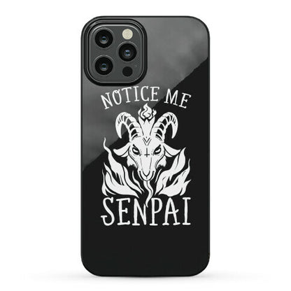 Notice Me Senpai! (Baphomet) Phone Case