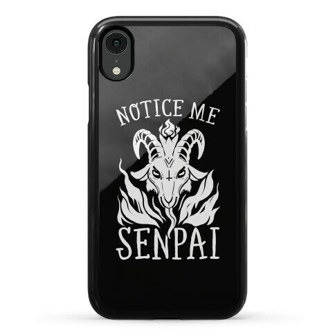 Notice Me Senpai! (Baphomet) Phone Case