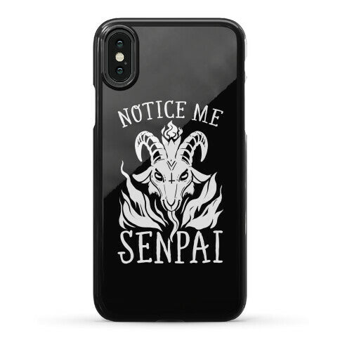 Notice Me Senpai! (Baphomet) Phone Case