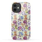 Digital Monsters Pattern Phone Case