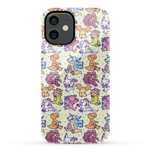 Digital Monsters Pattern Phone Case