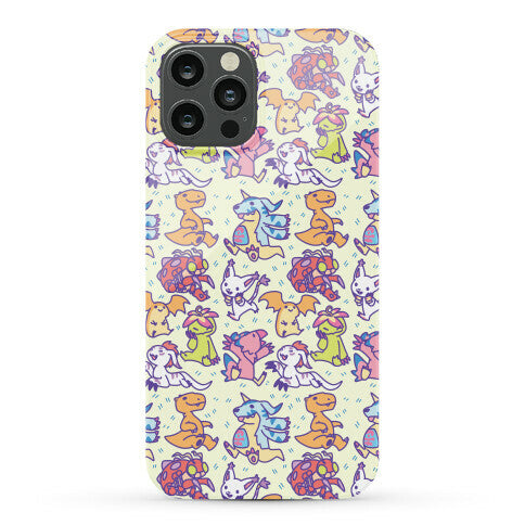 Digital Monsters Pattern Phone Case