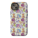 Digital Monsters Pattern Phone Case