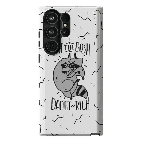 Eat the GOSH DaNGT RICH Raccoon Phone Case