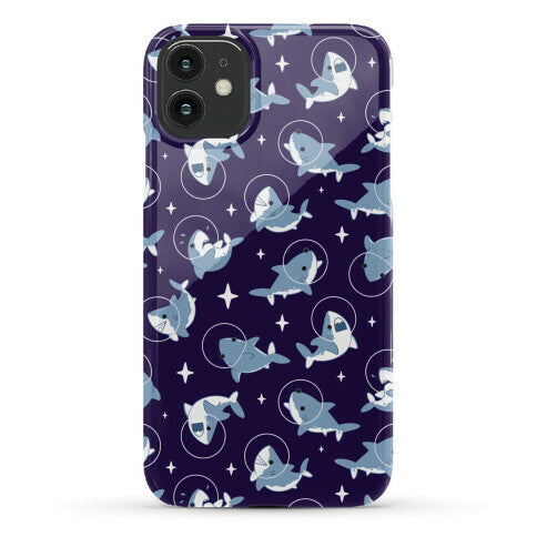 Space Shark Pattern Phone Case