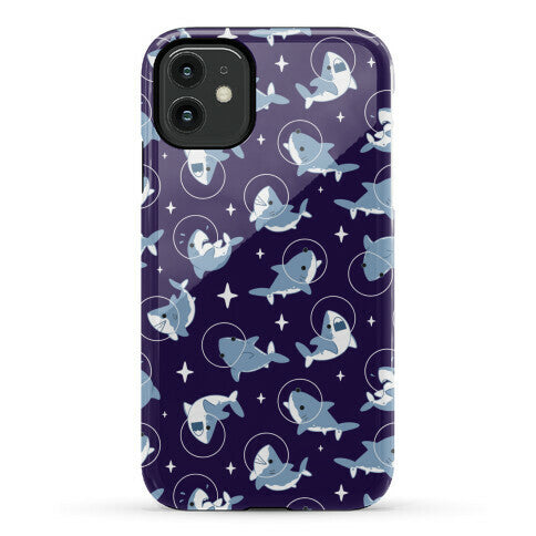 Space Shark Pattern Phone Case