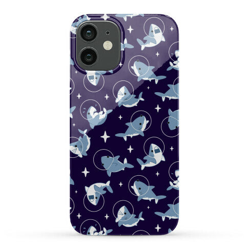 Space Shark Pattern Phone Case