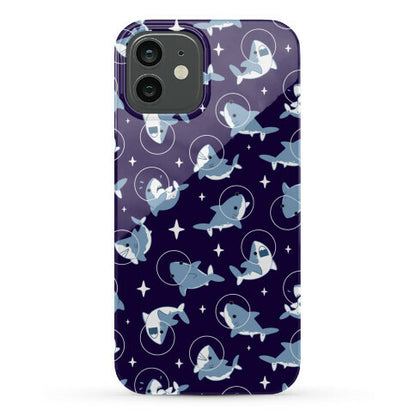 Space Shark Pattern Phone Case