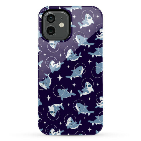 Space Shark Pattern Phone Case