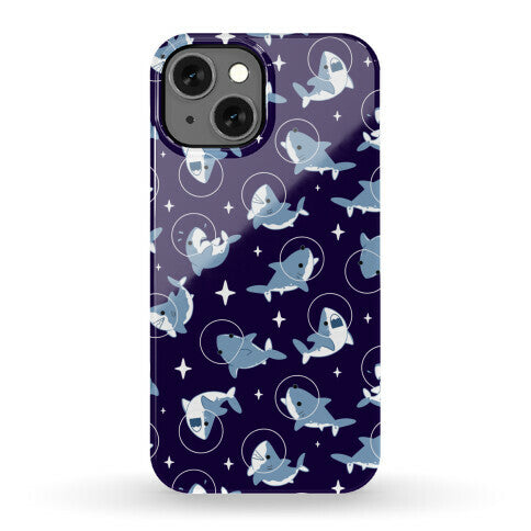 Space Shark Pattern Phone Case