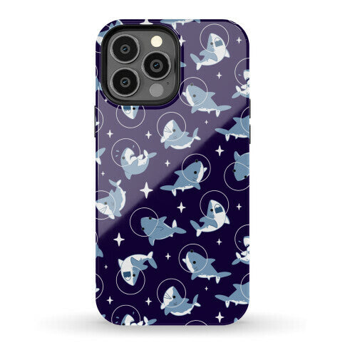 Space Shark Pattern Phone Case