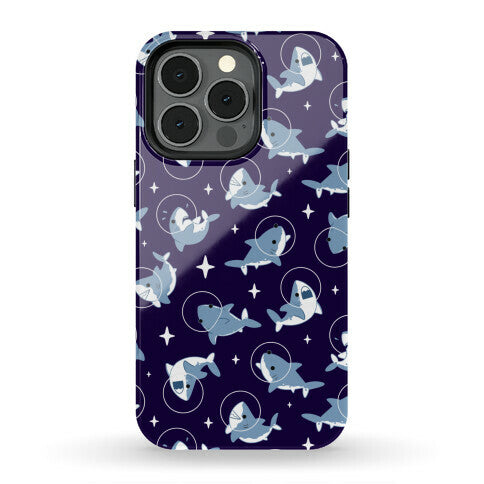 Space Shark Pattern Phone Case