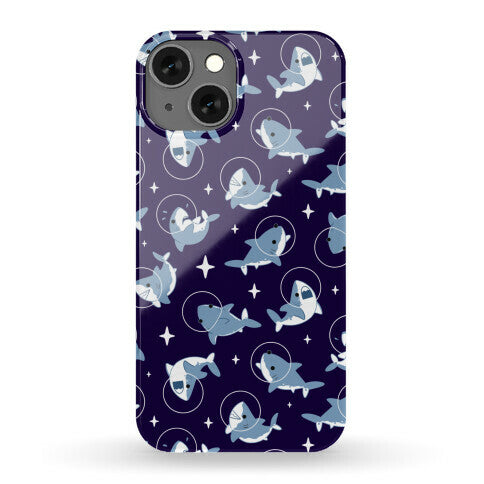 Space Shark Pattern Phone Case