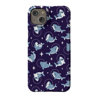 Space Shark Pattern Phone Case