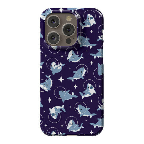 Space Shark Pattern Phone Case