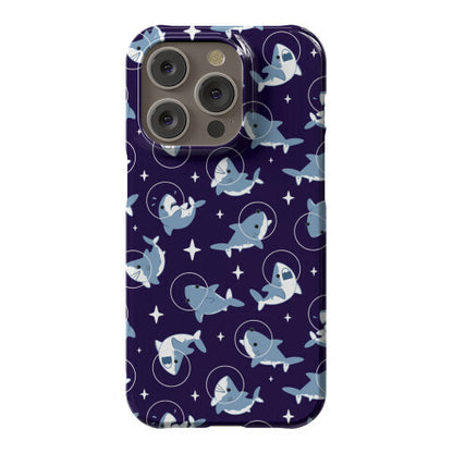 Space Shark Pattern Phone Case