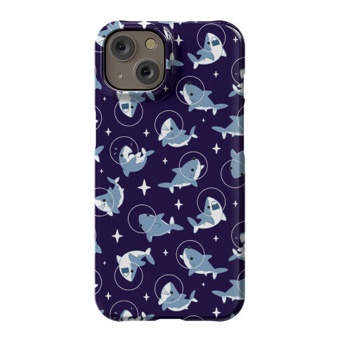 Space Shark Pattern Phone Case