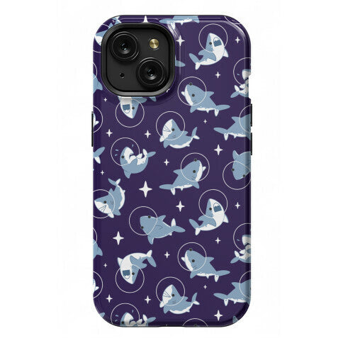 Space Shark Pattern Phone Case