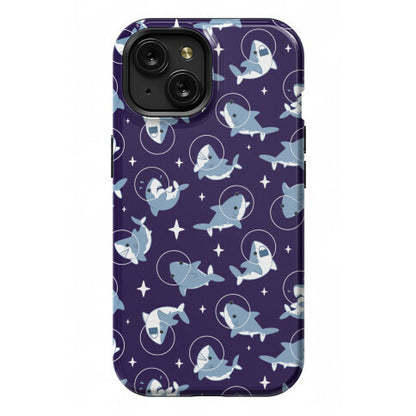 Space Shark Pattern Phone Case