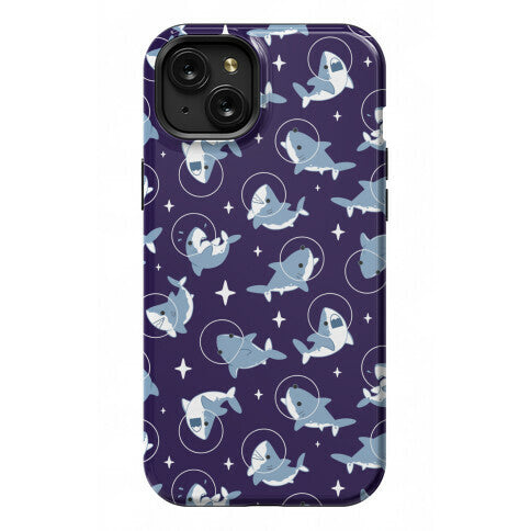 Space Shark Pattern Phone Case