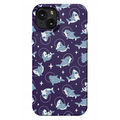 Space Shark Pattern Phone Case