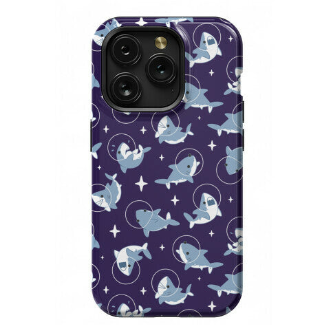Space Shark Pattern Phone Case