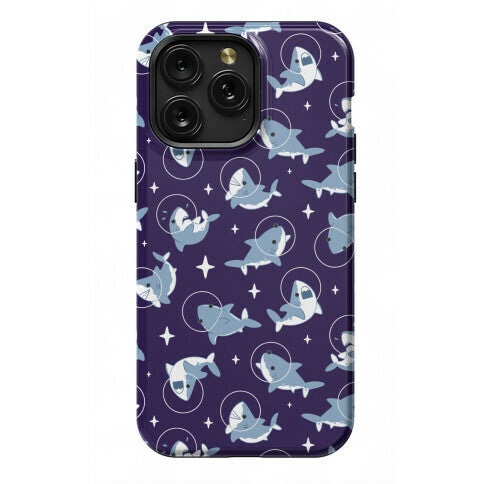 Space Shark Pattern Phone Case