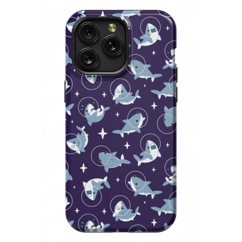Space Shark Pattern Phone Case