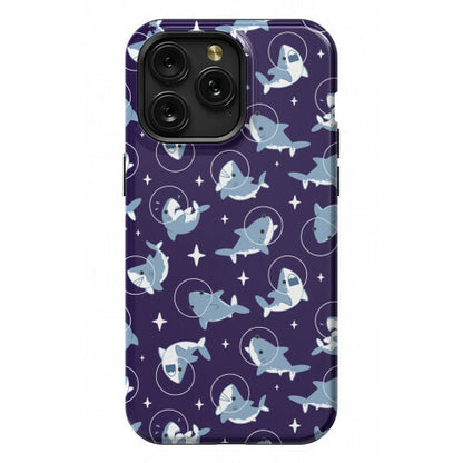 Space Shark Pattern Phone Case
