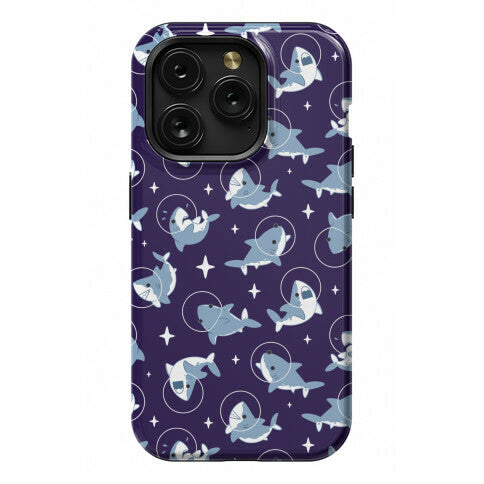 Space Shark Pattern Phone Case