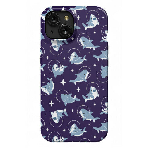 Space Shark Pattern Phone Case