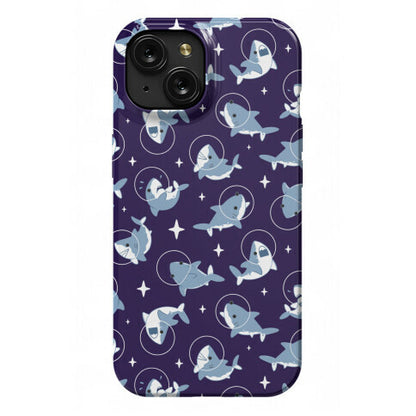 Space Shark Pattern Phone Case
