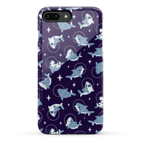 Space Shark Pattern Phone Case