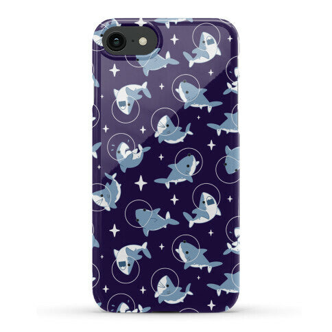 Space Shark Pattern Phone Case