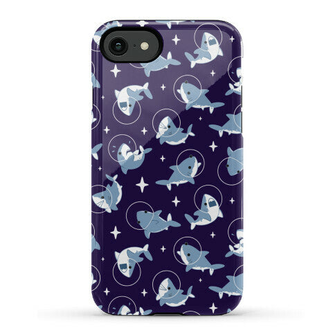 Space Shark Pattern Phone Case