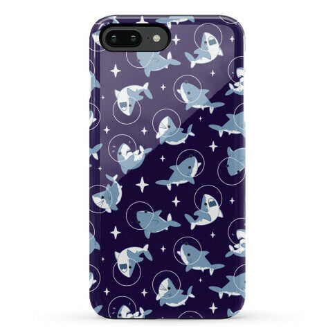 Space Shark Pattern Phone Case