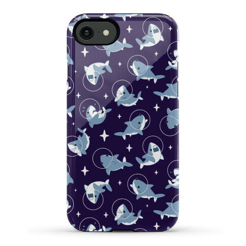 Space Shark Pattern Phone Case