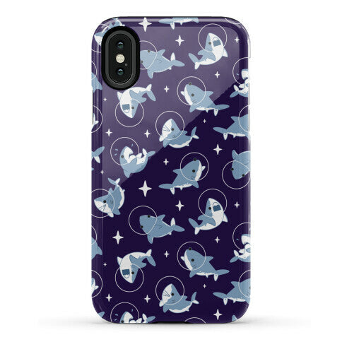 Space Shark Pattern Phone Case