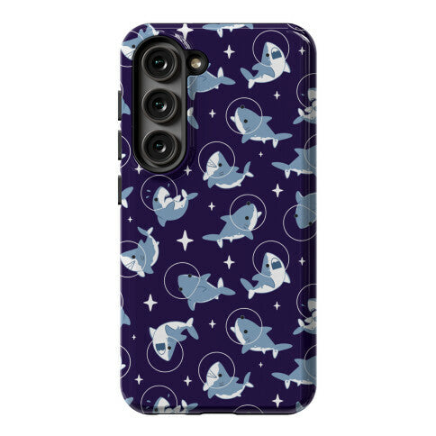 Space Shark Pattern Phone Case