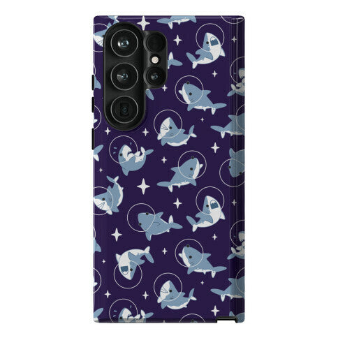 Space Shark Pattern Phone Case