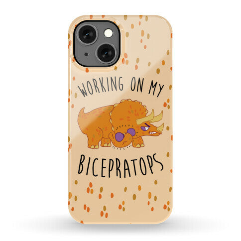 Working on My Bicepratops Phone Case