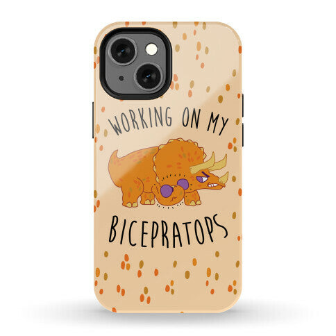 Working on My Bicepratops Phone Case