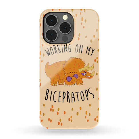 Working on My Bicepratops Phone Case