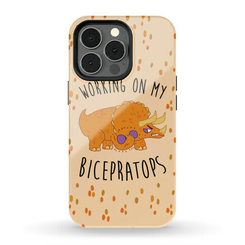 Working on My Bicepratops Phone Case