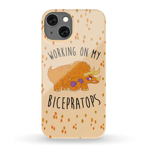 Working on My Bicepratops Phone Case