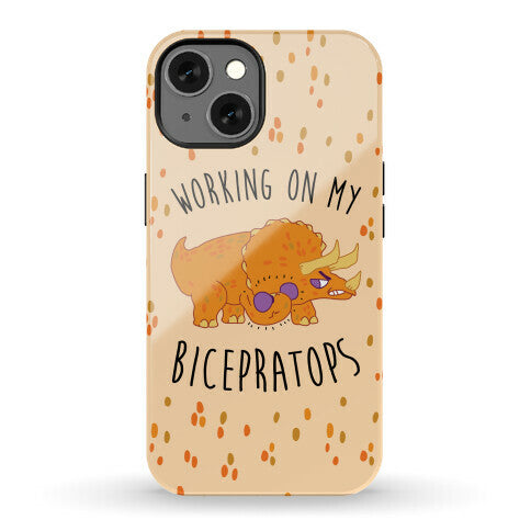 Working on My Bicepratops Phone Case